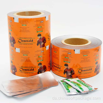 Brugerdefineret trykt aluminiumsfolie Easy Tear Plastic Film